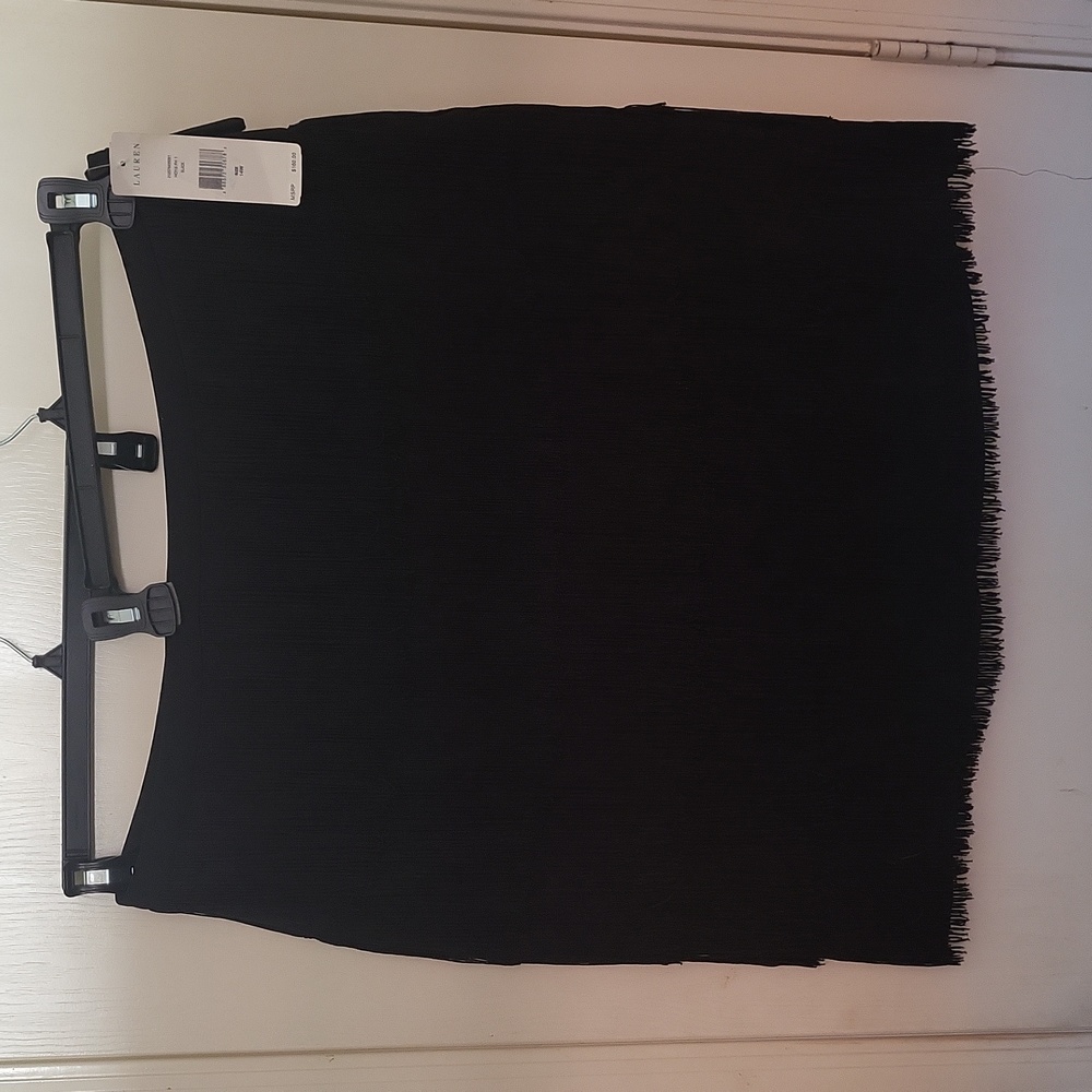 Black Fringe Skirt NWT size 14W